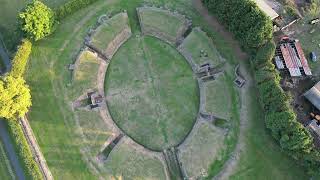 Caerleon Amphitheatre  Barracks  4K Drone Footage [upl. by Nette]