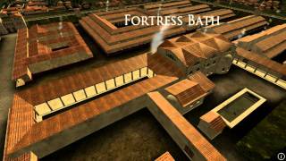 Animation of ancient Roman Fort in Caerleon Wales [upl. by Oyr]