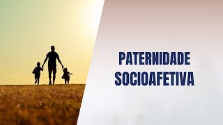 Paternidade socioafetiva [upl. by Yorgerg954]