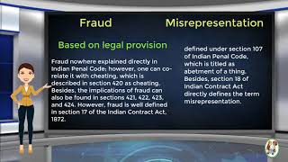 What is Difference Between Fraud amp Misrepresentation [upl. by Dnalevets]