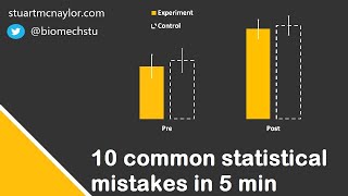 Ten Statistical Mistakes in 5 Min [upl. by Arihk]