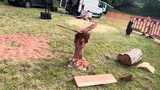 A fabulous range of wooden sculpture at Caerleon festival 2024 [upl. by Uolymme475]