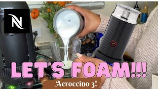 How To Foam Milk With Aeroccino 3 Make Coffee With Foam Tips amp Tricks  Easy Foamed Latte Recipe [upl. by Ycnej]