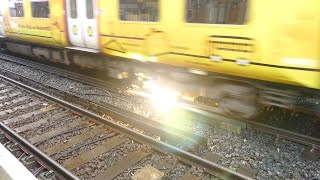 Merseyrail 507 009 making arcs at Birkdale station [upl. by Aja]