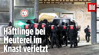 Gefängnismeuterei Polizei stürmt Knast in Thüringen  JVA Untermaßfeld [upl. by Betthel]